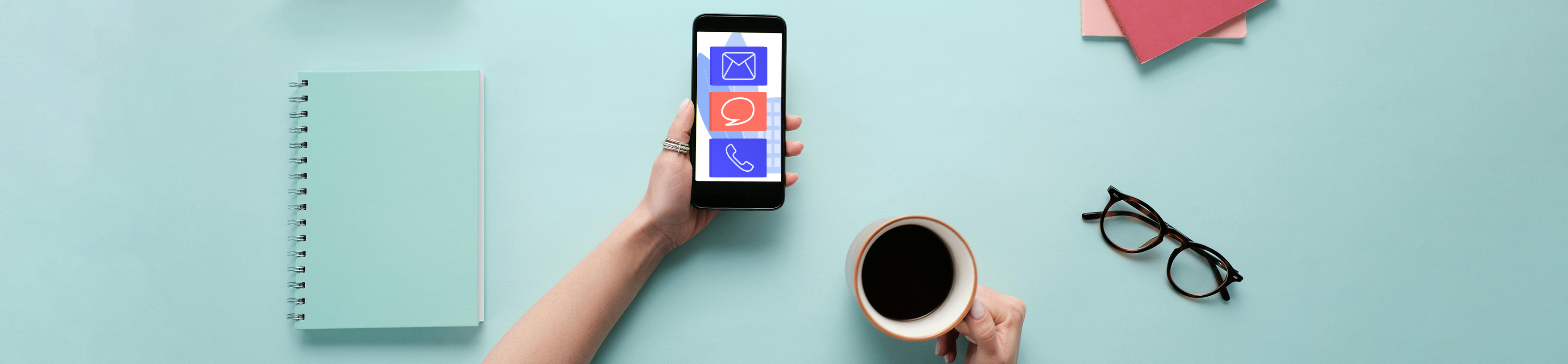 Teamwork and communication illustration