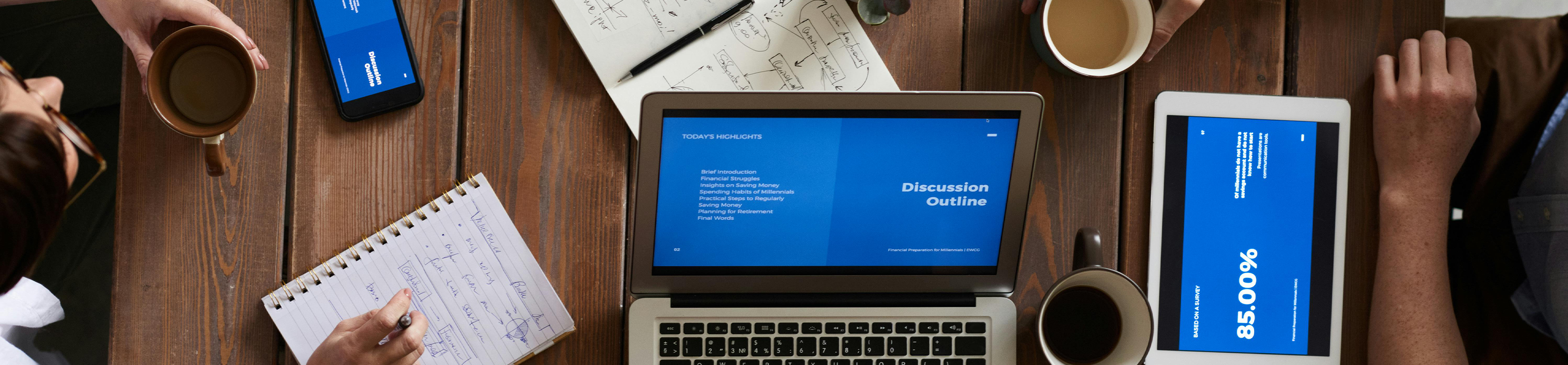 Photo by fauxels: https://www.pexels.com/photo/top-view-photo-of-people-having-a-meeting-3183165/